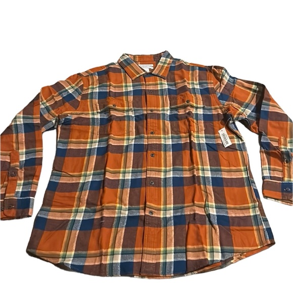 Amazon Essentials Rust Flannel Shirt - Picture 4 of 6